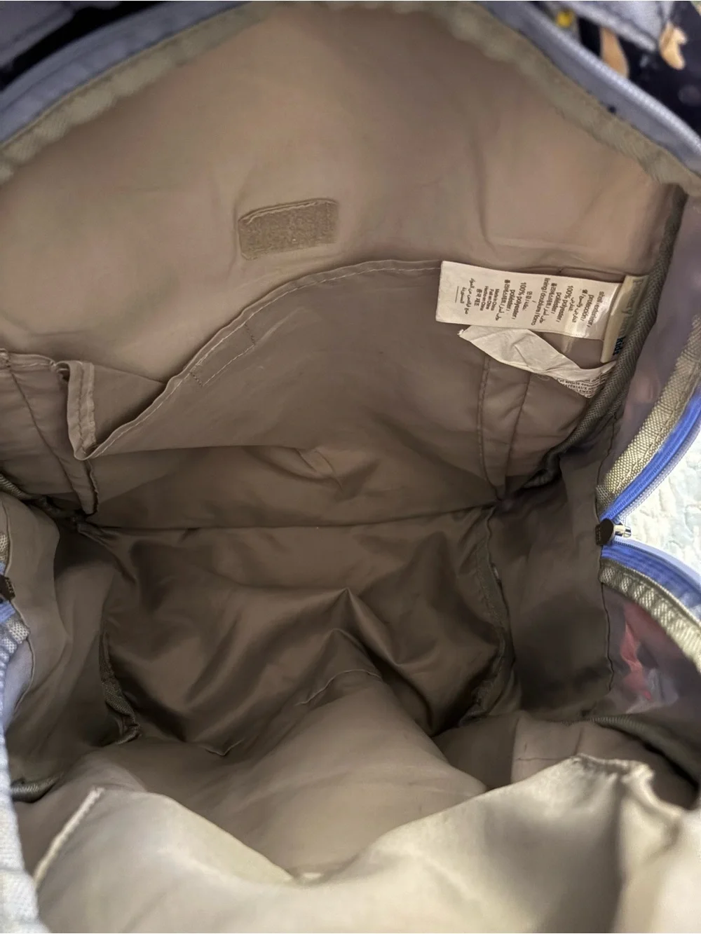 Pottery Barn Kids Navy Mermaid Print Backpack with Light Blue Accents